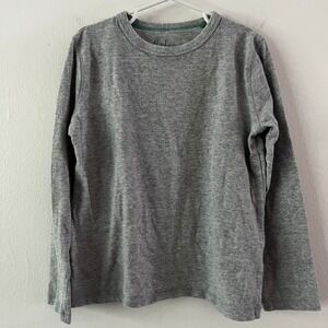 Boden Crew 100% Cotton Neck Long Sleeve Tee in Gray‎ size 8-9Y